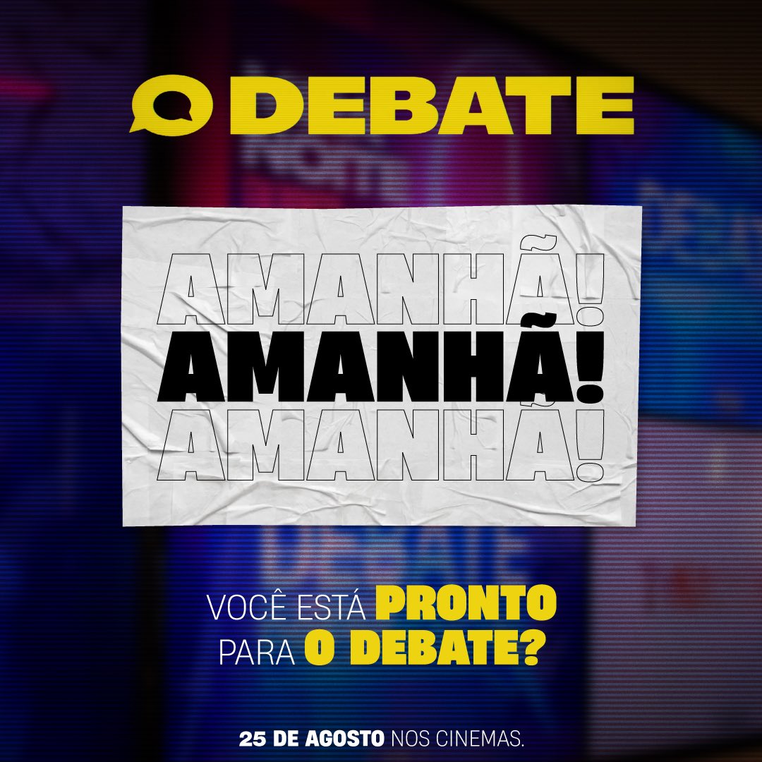 ODebateOFilme's tweet photo. Afie bem seus argumentos e prepare-se para o debate! 💬

#ODebateOFilme estreia AMANHÃ, exclusivamente nos cinemas. 
Compre seu ingresso através do link da Bio.

#GirosFilmes #SulAudiovisual #QueremosODebate https://t.co/kQKnxQraYz