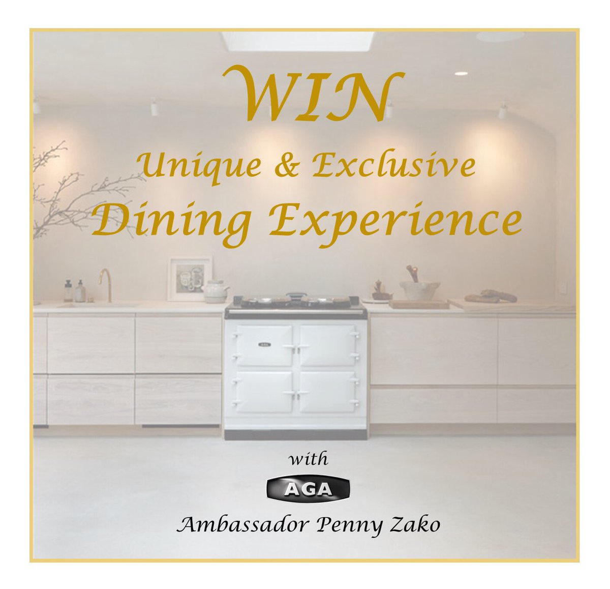WIN a Unique & Exclusive Dining Experience with AGA Ambassador Penny Zako ⭐ ⭐️ ⭐️ ⭐️ Order your AGA Cast Iron Cooker or Rayburn Ranger cooker before 31st November 2022 and be entered into our Exclusive Competition. @ZakoPenny @AGA_Official