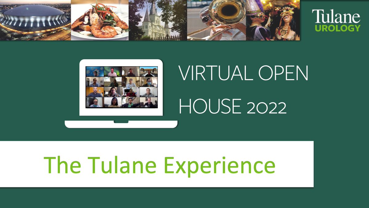 TulaneUrology's tweet image. Our Virtual Open House will be on Thursday, September 8th @ 6 PM CST! Come find out about The Tulane Experience from our current Residents!! Register here: bit.ly/3QPV6DQ #UroSoMe #UroRes #Uromatch #TulaneUrology @UroAcademic @AmerUrological