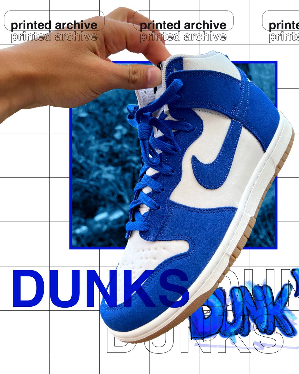 printedarchive's tweet photo. Nike Dunk High royal blue
🦕🐳🦋📘🧵 https://t.co/ktQCPzsTwd