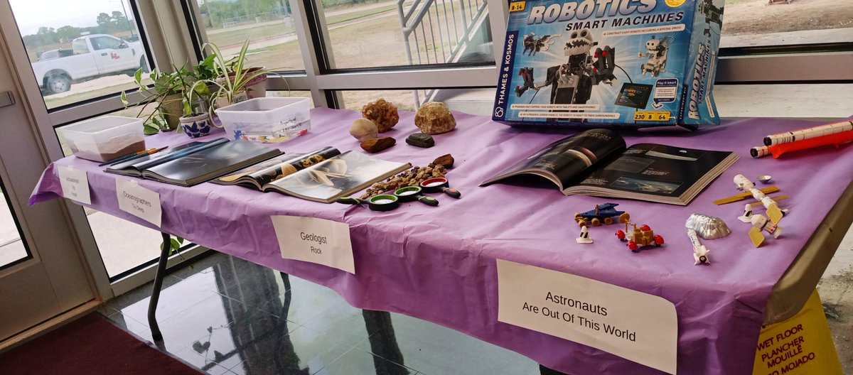 Our amazing Mrs. Meitler set up a spectacular display for our kids at ABS.  <a href="/ScienceRocksABS/">Rip</a>