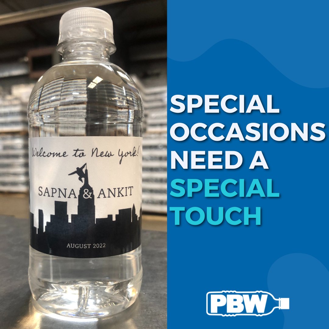 personalizedBW's tweet photo. Still feel like something is missing from your upcoming event? Get your own custom-labeled bottle water from PBW! https://t.co/7nIABYX3tu