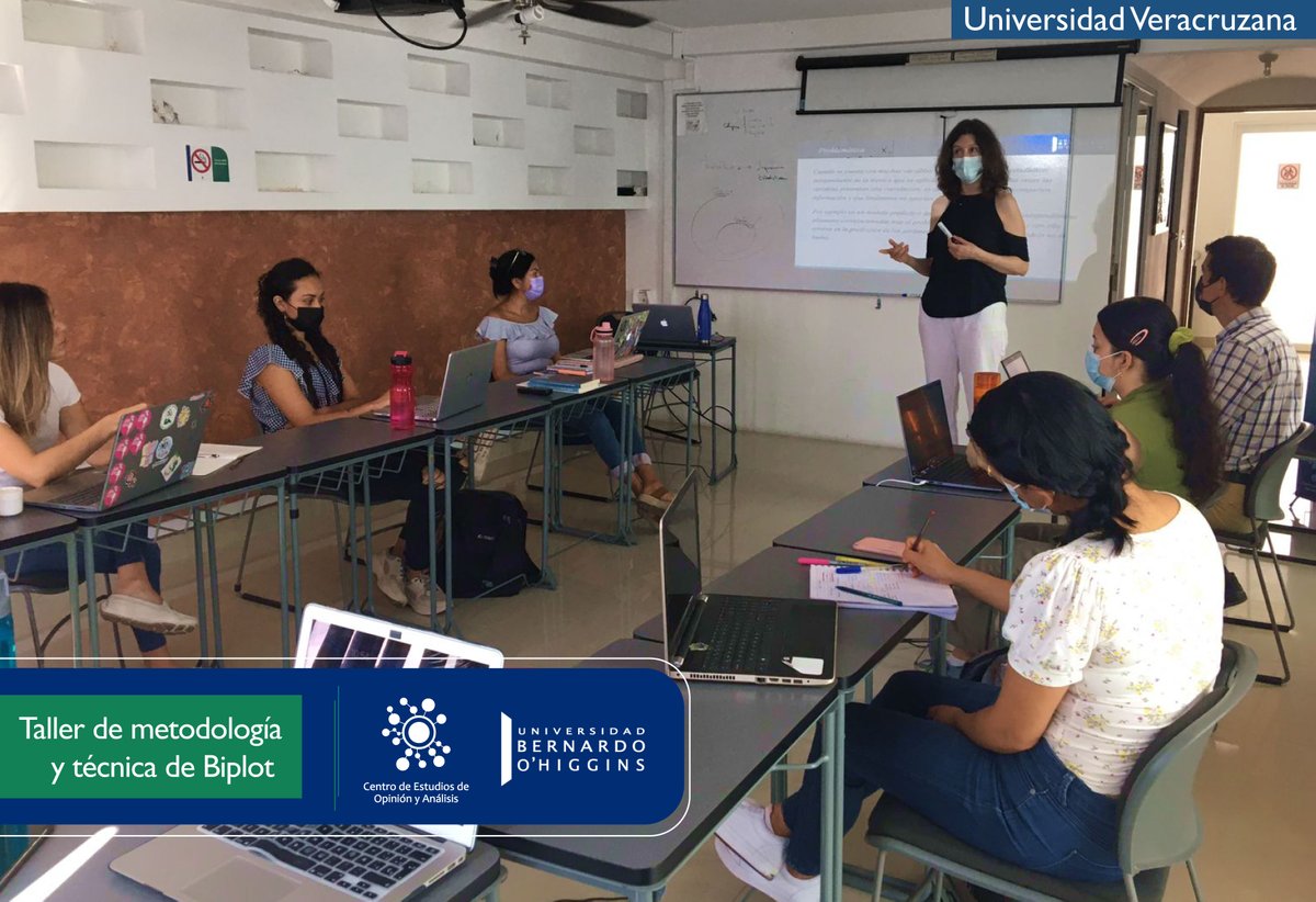 CEOA_UV's tweet photo. 🖊💻 Hoy iniciamos con el taller de metodología y técnica de Biplot impartido por la Dra. Inés Vicencia Pardo con la asistencia de los estudiantes de la especialización en estudios de opinión.
#FelizMiércoles #TallerDeMetodología #Biplot #ComunidadUV #NoticiasCEOA https://t.co/p4JBSLhANq