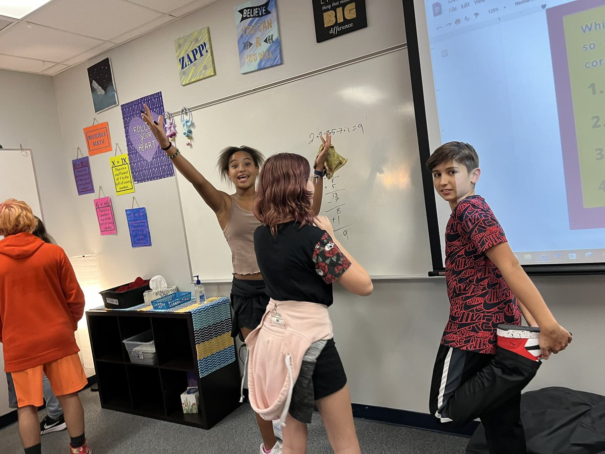 HenryHawksLISD's tweet photo. We’re #buildingthinkingclassrooms in #7math !! Follow along while our #hmshawks work collaboratively to grapple with math tasks that require critical and creative thinking #growthmindset #1lisd #striveforexcellence #verticalnonpermanentsurfaces #visiblyrandomgroups https://t.co/nR6e01Z8gV
