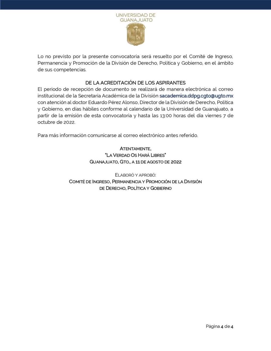 maferu3's tweet photo. ⚠️‼️‼️ Plaza de profesor de carrera 40 hrs en Universidad de Guanajuato, áreas: administración pública, gestión pública, políticas públicas y afines, orientado a nuevas tendencias ap, gobernanza, políticas públicas. @DrVidaurri @rolarch @FernandoPatrn2 @fbarrienmx Difundir 👍 https://t.co/Etw0hPzY6b