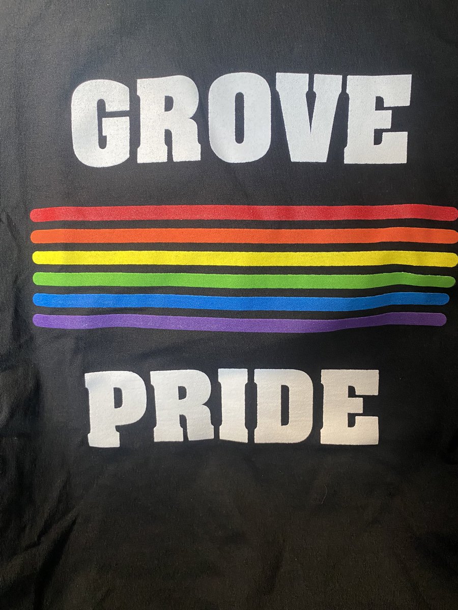 TerriBresnahan's tweet photo. I have admired this shirt since last year and to my surprise, I now have my very own!! I love this in every way possible. ❤️🧡💛💚💙💜 Thank you @D59Grove for sharing the love! @CCSD59 #TogetherWeCan #GrovePride https://t.co/j2H88UwWFZ