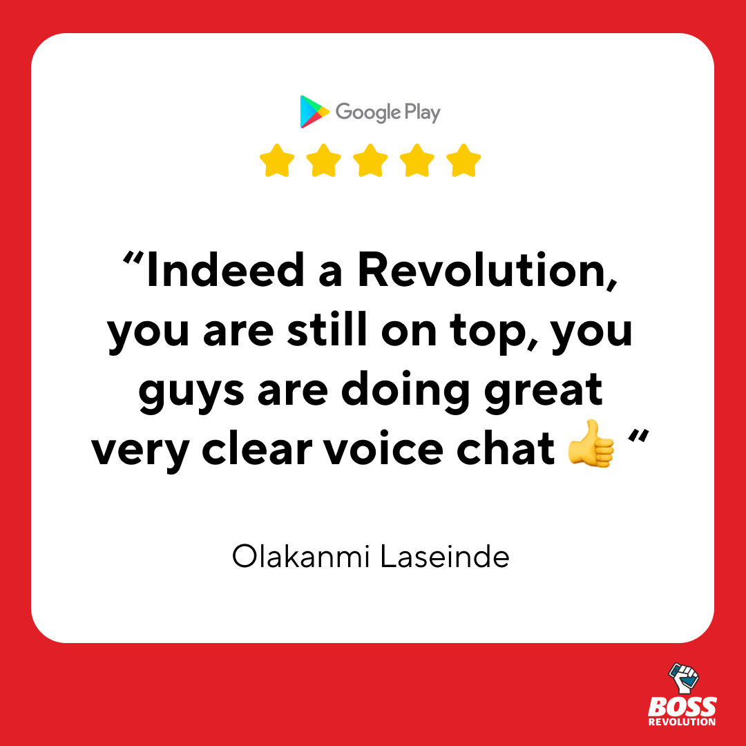 BOSSRevolution's tweet photo. Feedback from our customers, helps us provide the best services.
T-H-A-N-K-S 🙌 🤗
#BOSSRevolution #Calling #CrystalClearCalls #CallingApp #International #LongDistance https://t.co/XixRbFnQwD