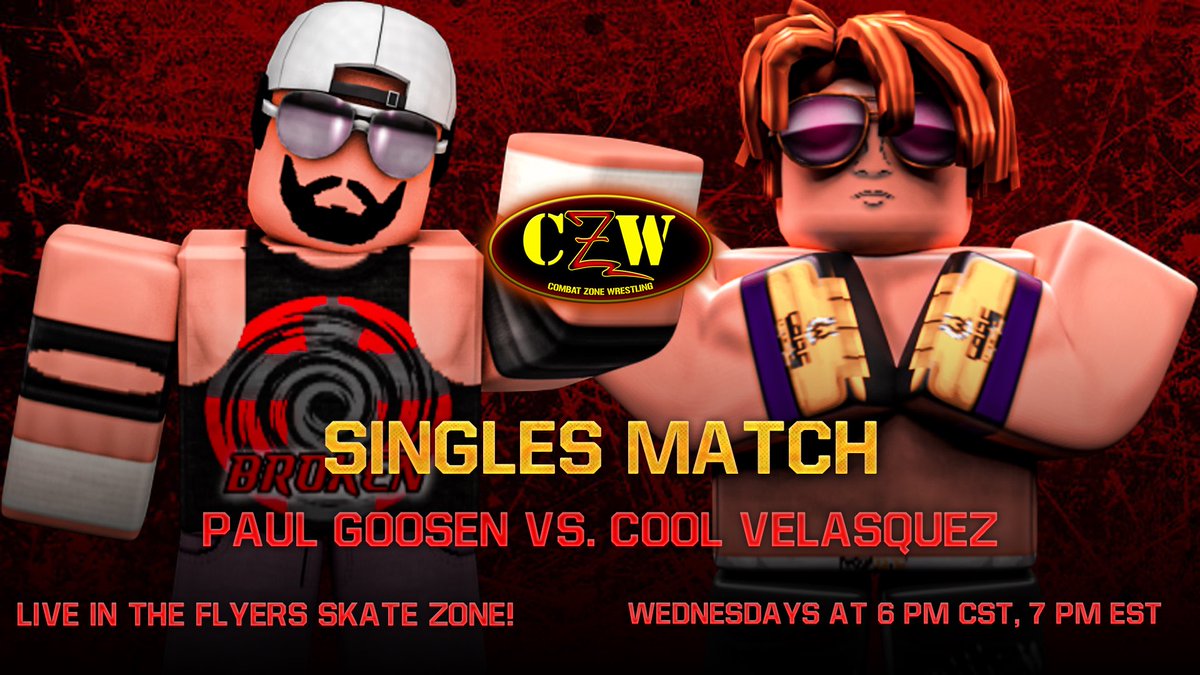 CzwRblx's tweet photo. 2 weeks from now, Live from the Flyers Skate Zone!

The current Jr. Heavyweight Champion @RoWrastlinGoose will take on CZW Hall of Famer #CoolVelasquez in a 88 Lighttube Deathmatch! https://t.co/taQbW5iexW