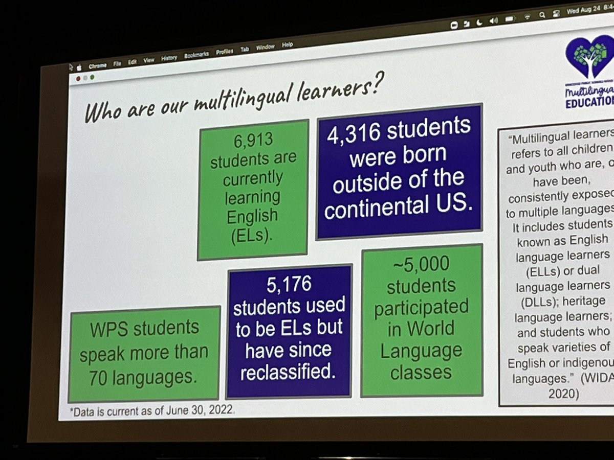 TimmaryL's tweet photo. Excited and primed to learn today at the WPS Embracing Multilingualism Conference. Inspired by one of our recent graduates: Carlos Garay. “Loving, and seeing and valuing our students for all their identities.” @worcesterpublic #embracingmultilingualism @OCPL https://t.co/NQtX2kucIb
