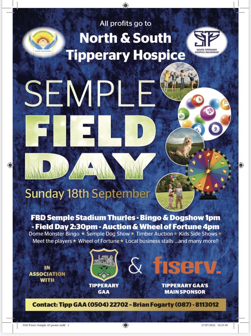 TipperaryGAA's tweet photo. LIMITED Opportunities are now open for businesses/car boot stalls/ merchandisers/market stalls/ farm markets/ trade stalls/arts &amp; crafts/ sweets stalls etc 

NO HOT FOOD STALLS

Pre booking ONLY - No walk ins. enquires - Brian Fogarty on 087-8113012 or Brian.Fogarty@Fiserv.com https://t.co/6P30JnIDC0