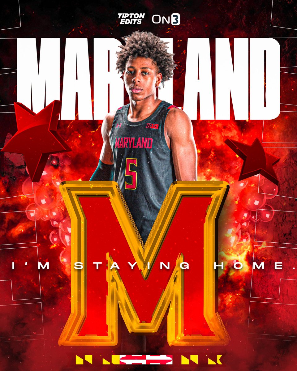 2023 Top-50 recruit DeShawn Harris-Smith (@thatdogdeshawn) has committed to Maryland, he tells @On3Recruits. 'Staying home is something only one school can offer and that is Maryland.” Story: on3.com/college/maryla…