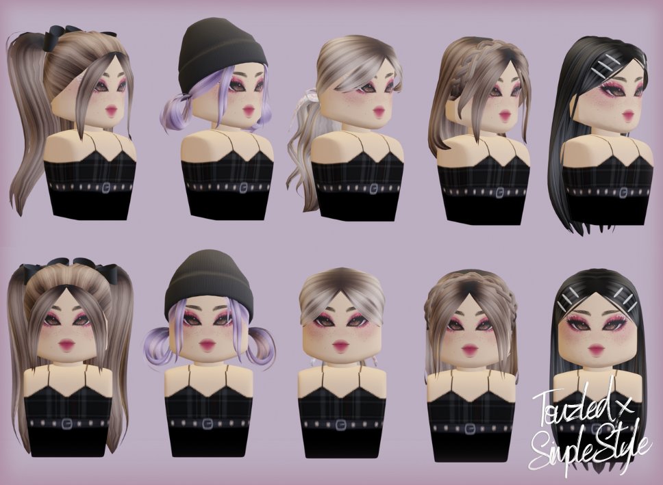 CoffeeNerd2_0's tweet photo. Check out the new hair collab with @imtouzledhi They are so cute! ( More colors coming soon✨)

Find Styles and Colors here: 
https://t.co/JvC2wUK3BM

#RobloxDev #Roblox #robloxugc https://t.co/z6abl99vrF