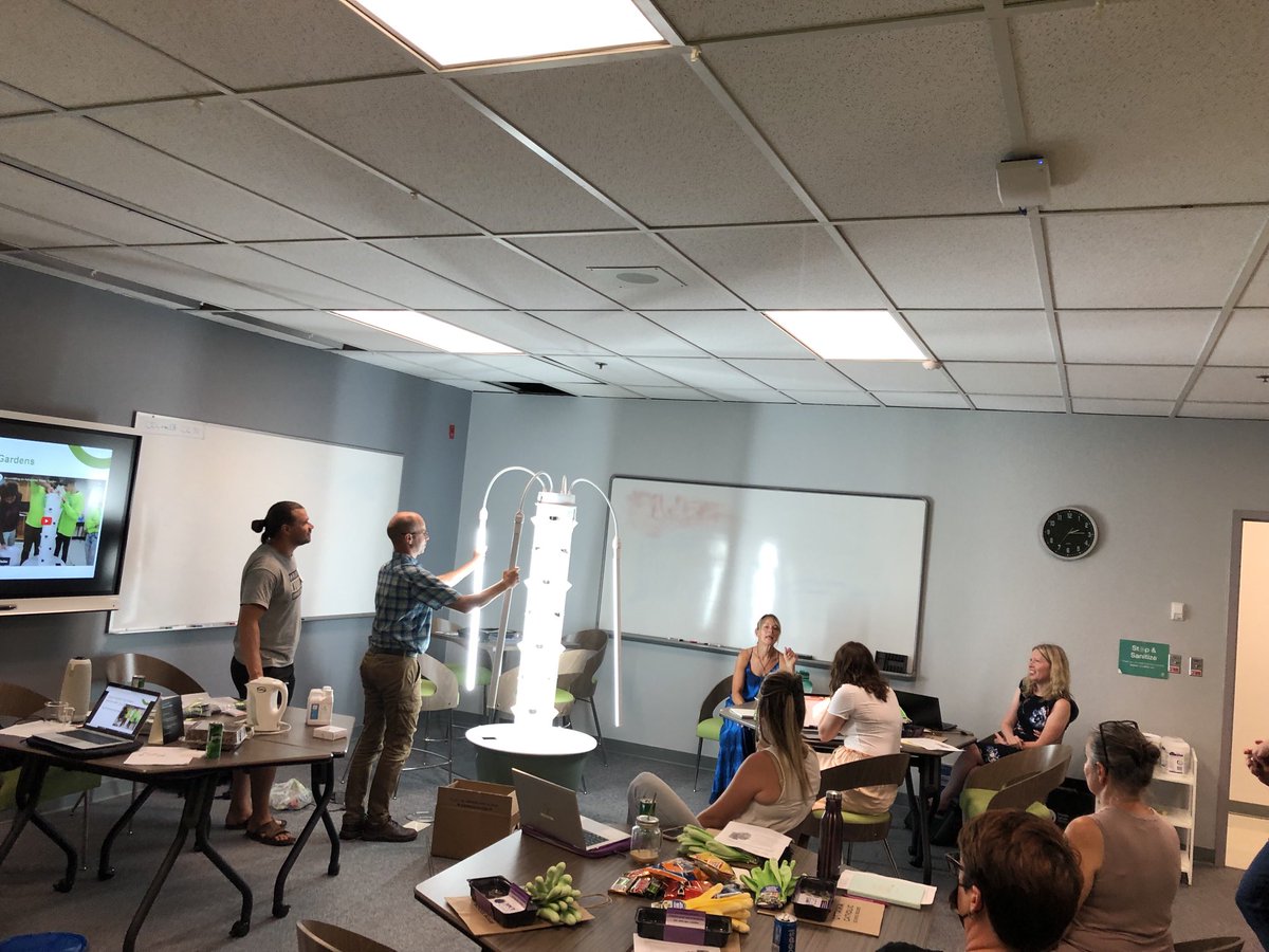 NedaBernabo's tweet photo. Fun afternoon learning about grow towers and vermicomposting! #ocsbEL #ocsbGardens ##ocsbSummerInstitutes #ocsbSummerLearning #@ocsbLead 💚🌱⁦@ONFE_ROPE⁩ ⁦@SpaceSimonM⁩ https://t.co/eYFlsIyn9D