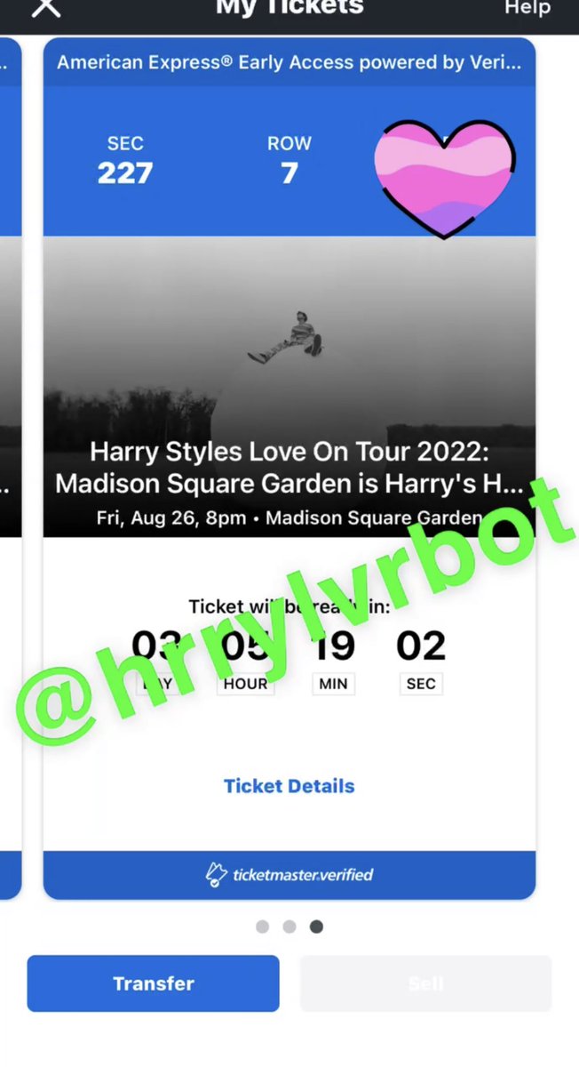 hrrylvrbot's tweet photo. selling 2 upperbowl tickets for hslot 8/26! Sec 227 row 7 seats 3 and 4. willing to negotiate! 🫶🏻🫶🏻 harry styles love on tour hslot msg nyc upperbowl https://t.co/u3IxS1Pj7L
