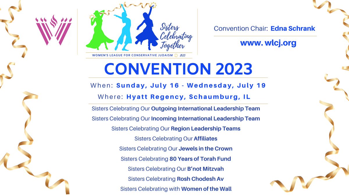 MyWLCJ's tweet photo. Get ready for WLCJ Convention 2023!
#wlcj #convention #schaumburg #sisters #celebrating #together https://t.co/SCX8sJw7bx