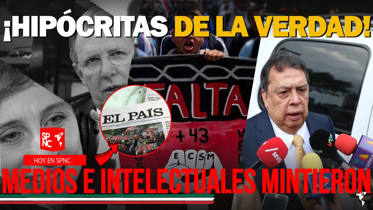 SPNCTV's tweet photo. #SPNCnoticias
Quisieron engañar al pueblo de México…
@lopezdoriga @CiroGomezL @AristeguiOnline @CarlosLoret
#SPNCinforma #Prensa #VerdadHistórica #Medios #4Poder #Ayotzinapa #México #Justicia #AMLO #Televisa
https://t.co/5fnzONGJgT
@AndyH1606 @DOLJESSY @May79105088 https://t.co/0oZpwkVyhK