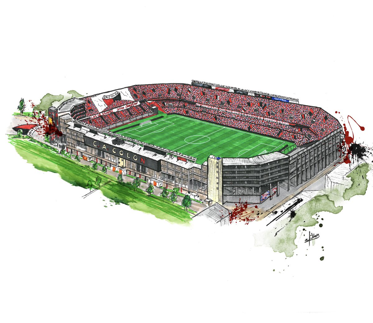 BelhaimarJamal's tweet photo. #StadiumBrigadierLópez home to @ColonOficial
#colondesantafe #sabalero #colon #raza #sangreyluto #brigadierlopez #colonessantafe #somossantafe #sabale #argentina #futbol #drawing #stadium #watercolors #libertadores #copasudamericana https://t.co/UZbPfl1Mut