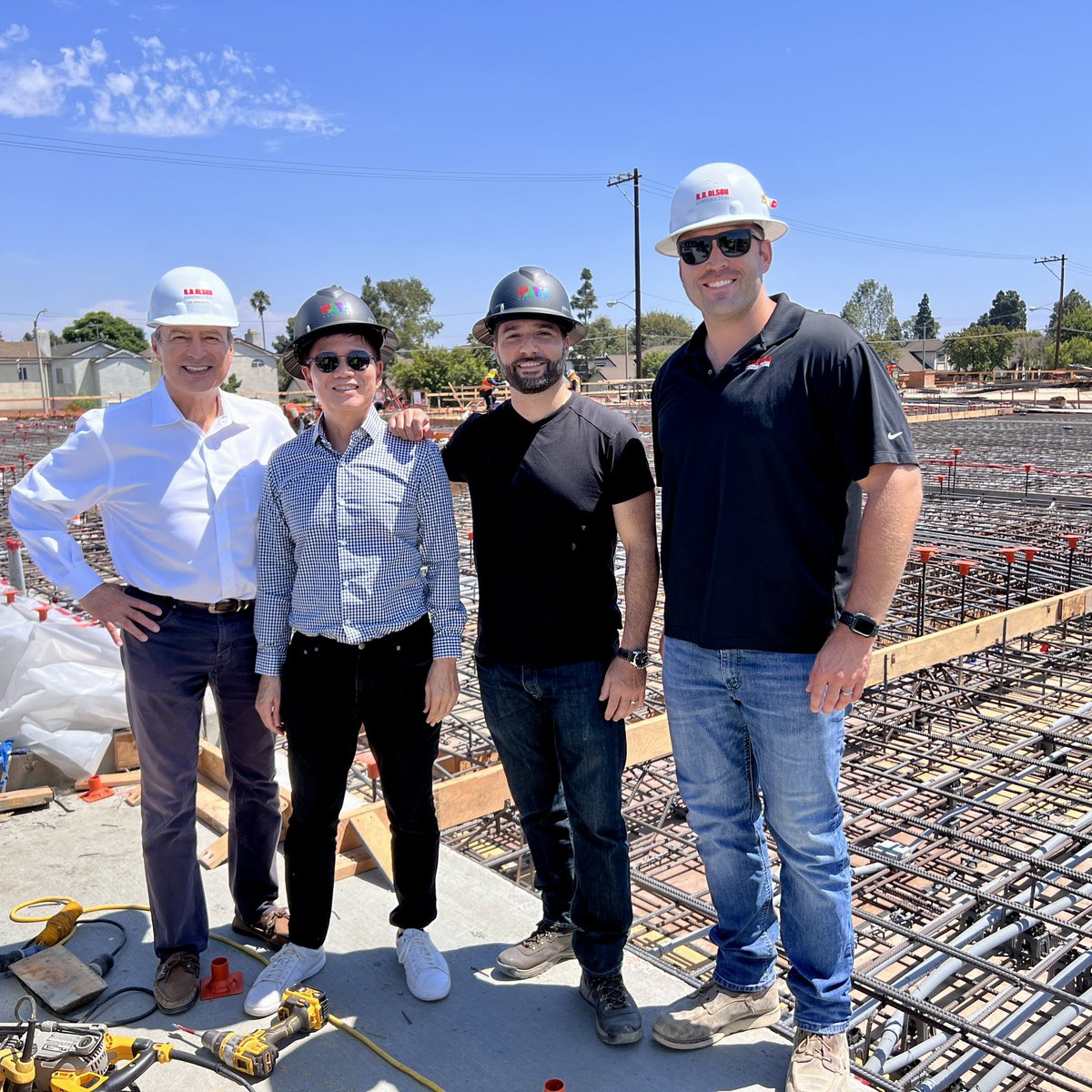 joeljohnroberts's tweet photo. Construction walk-through with our contractor, R.D. Olson, at West Carson Villas. Next year, 111 families and individuals who live on our streets today will move into their new homes. #MakingItHome https://t.co/zwkzirz1M9