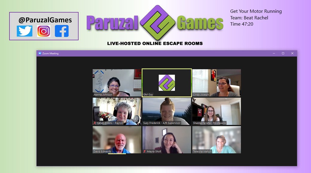 This team managed to escape back to shore with plenty of time to spare! Great Job!!!
#EscapeRoom #EscapeGame #FamilyFun #TeamWorkFromHome #PlayAtHome #RemoteDateNight #DifferentEntertainment #ParuzalGames