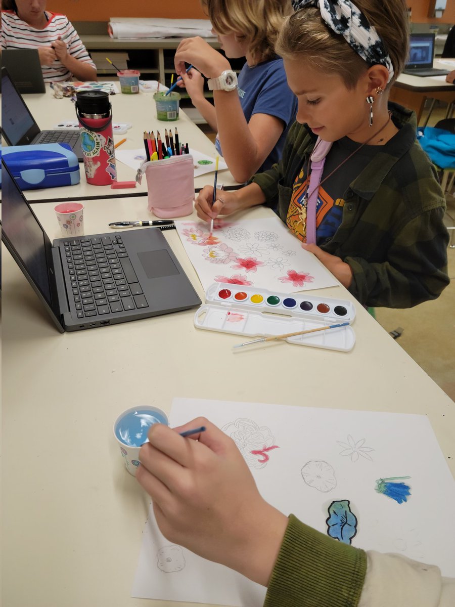 TaylorTurizo's tweet photo. TCS middle schoolers did some beautiful work in their mindful art elective https://t.co/YAXoxeh2Ru