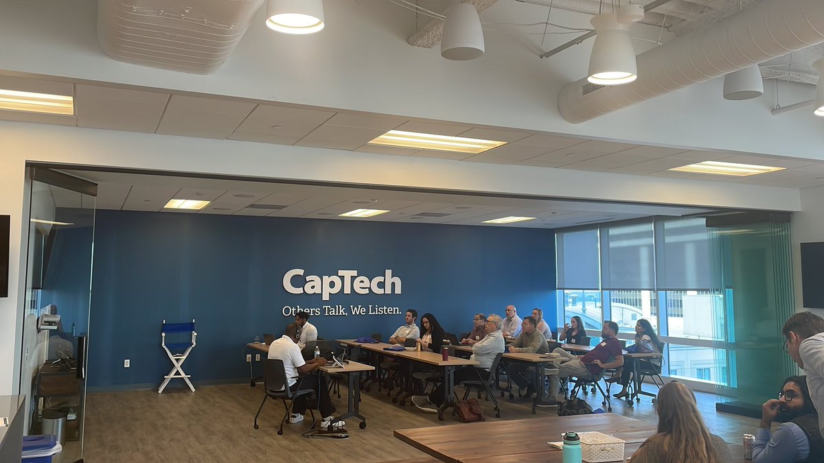 Reunited and it feels so good!
#CLTTTUG
Thanks CapTech for hosting our first in-person meetup since Feb 2020!
(Also first hybrid meeting ever 🤷🏼‍♂️)