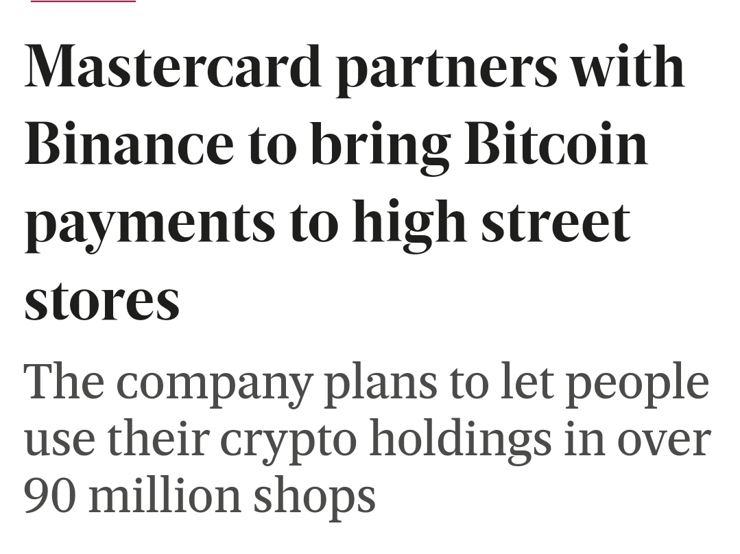 MotelNft's tweet photo. Binance (Love em or Hate em) just got a BIG win for all of #Crypto #Cryptocurreny 
Congrats and thank you to @Binance and @Master card (Link in Comments) https://t.co/NQ2qbLTWB5