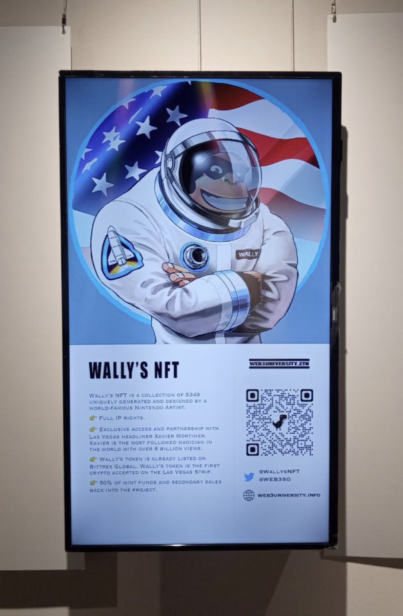 WallysNFT's tweet photo. Look who’s in Singapore 😉 #NFTCommunity #NFTs #NFTartist #Wallysnft https://t.co/jvdrbcj4FD