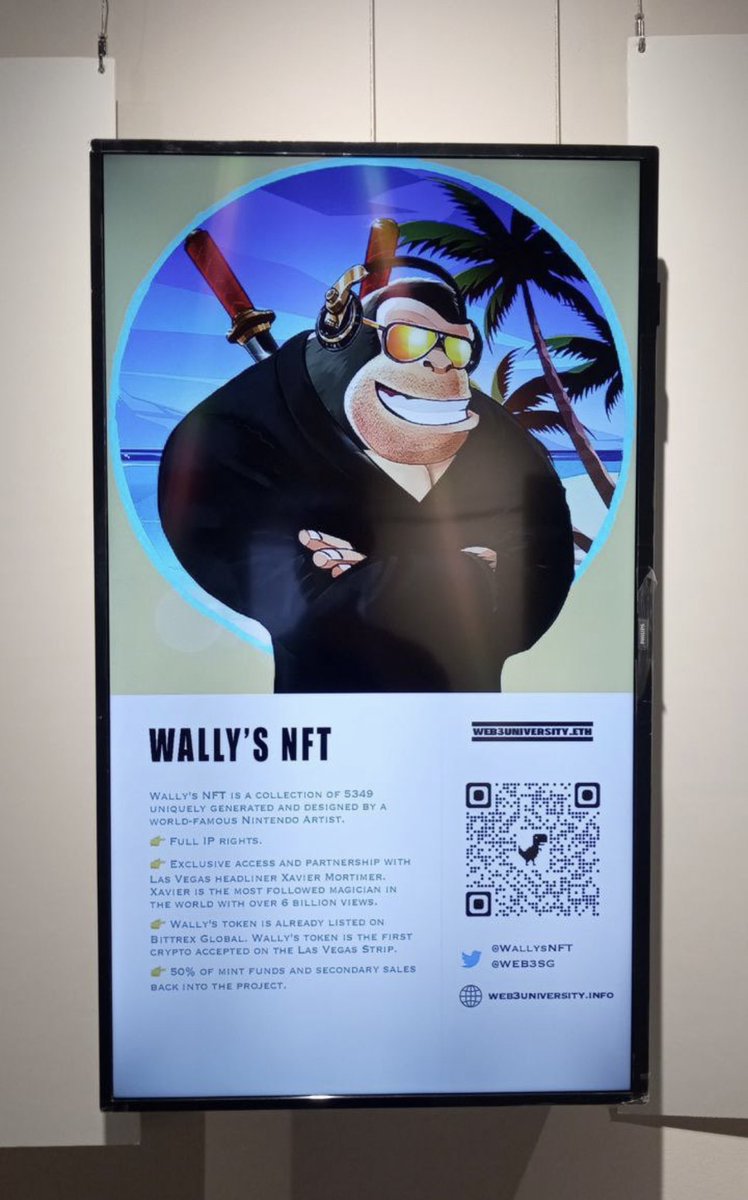 WallysNFT's tweet photo. Look who’s in Singapore 😉 #NFTCommunity #NFTs #NFTartist #Wallysnft https://t.co/jvdrbcj4FD