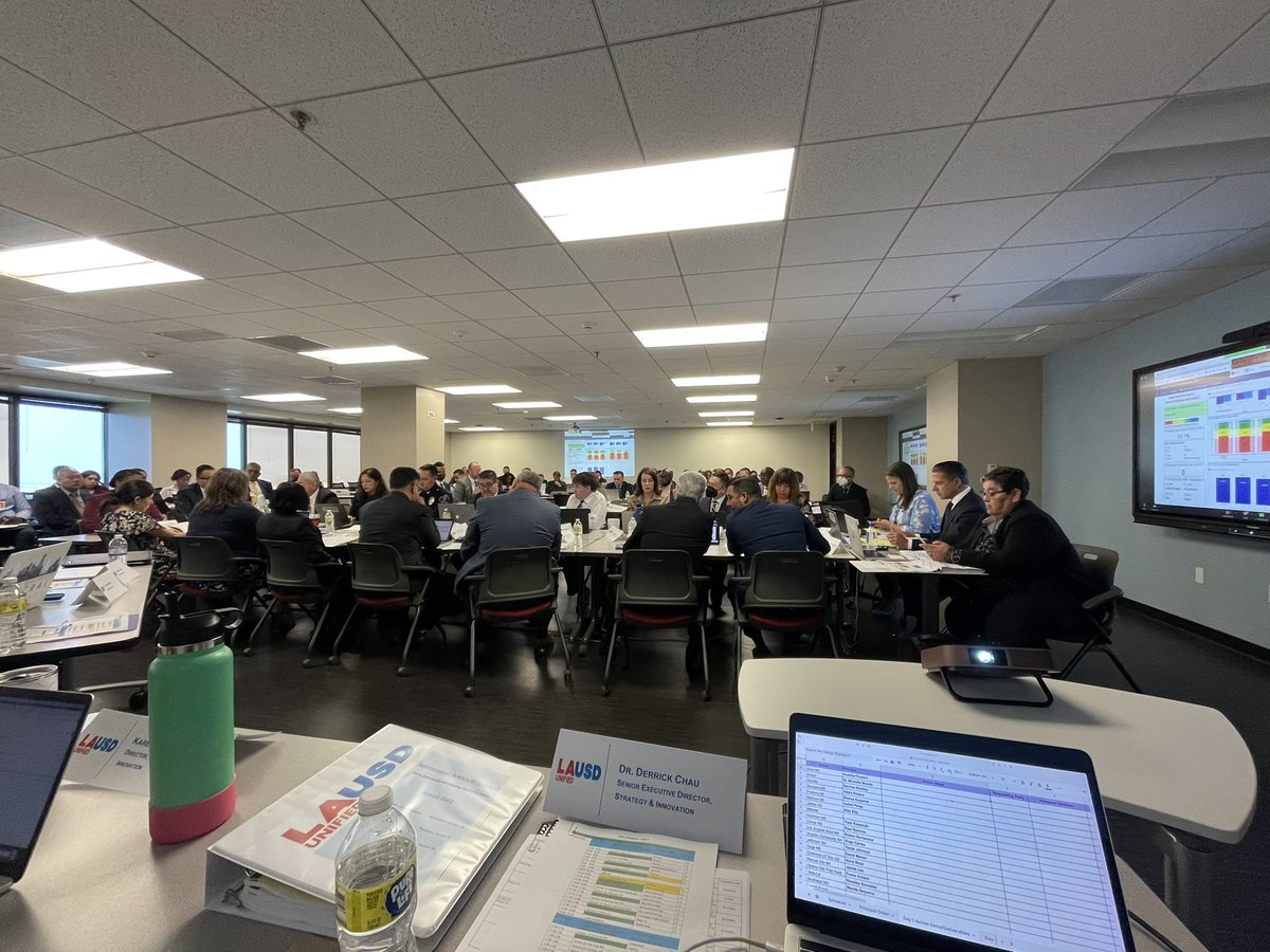 doctorchau's tweet photo. It’s data dialogue time! Hearing directly from principals in our district’s highest need schools to provide supports and improve student outcomes. @LASchools @LAUSDSup https://t.co/7uu5K5cPox