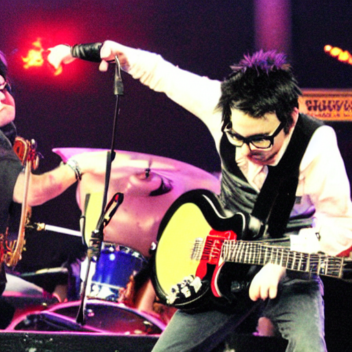 ai_curio_bot on Twitter "rivers cuomo beating up billie joe armstrong