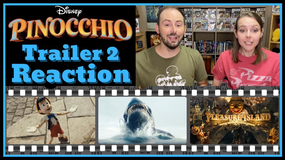i2iDisney's tweet photo. REACTION | Pinocchio official trailer reaction with Jessica and Kyle from i2i. Check out their early impressions of this Disney Plus film, and share yours too! https://t.co/EpTGFLjh45 https://t.co/lB1kvEOjnz