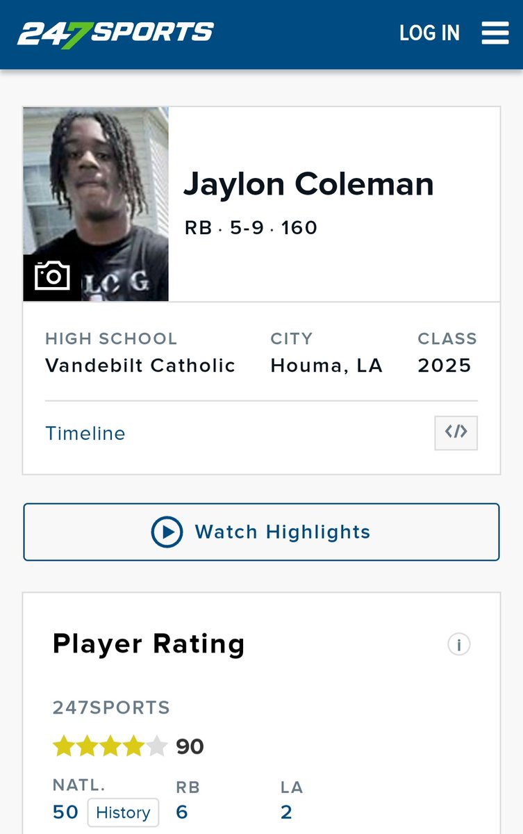 <a href="/JaylonColeman10/">Jaylon Coleman</a> was very nasty last season as a freshman. This comes as no surprise!