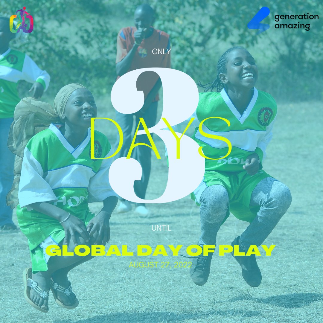 Global Day of Play, in partnership with @ga4good is 🥉 days away! As all eyes focus on the 2022 FIFA World Cup in Qatar, this partnership will allow our organizations to highlight the positive impact that #Play can have on individuals/communities while addressing the UN SDGs.