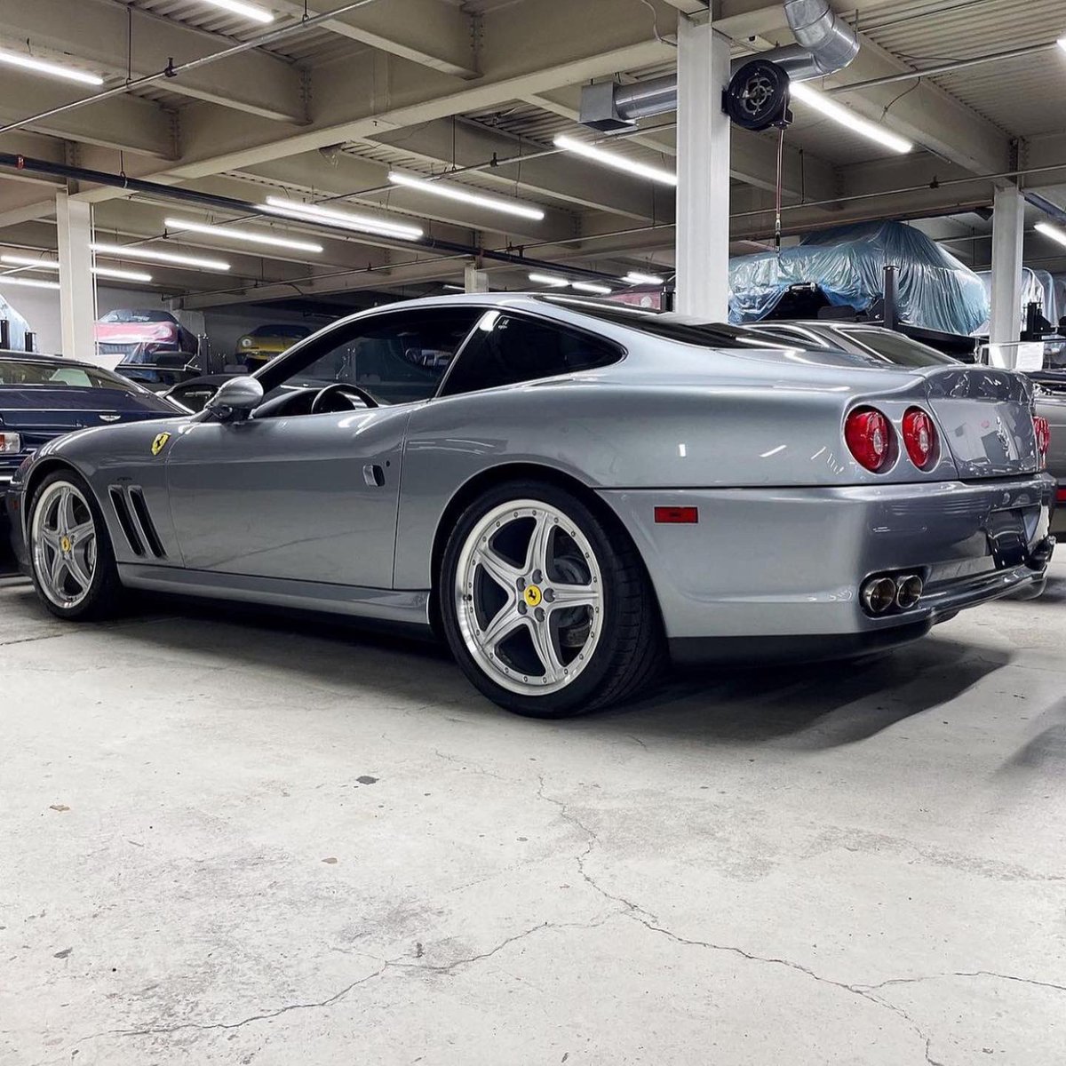 rarecarsonly's tweet photo. For the full post click here: https://t.co/lKzEG6e2dE
This is a beautiful example of a 2003 Ferrari 575M Maranello, finished in ‘Grigio Titanium Metallic’ over a ‘Blue Scuro’ leather interior.
#classiccars #formula1 #ferrarimonza #carstagram #carsofinsta #carspotter #cars247 https://t.co/xqziNoqWN4