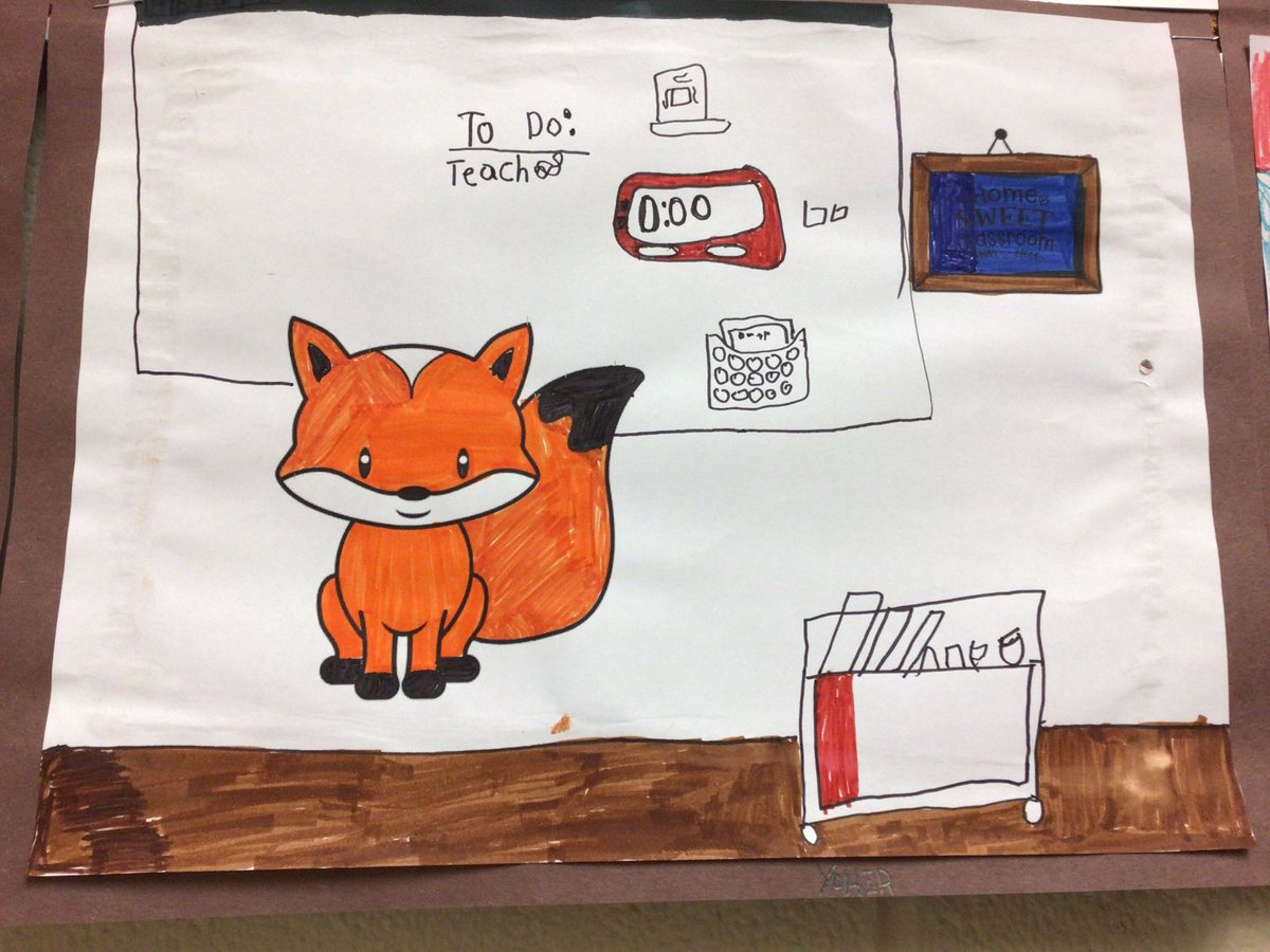missdavidson512's tweet photo. Using this student’s work as a reminder of the essentials during the busyness of back to school. 🦊 https://t.co/zpbgb0uI7k