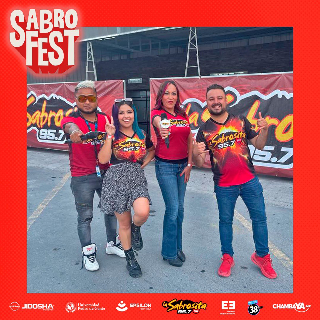 _lasabrosita_mx's tweet photo. Ya llegamos raza 🎉
¿A qué hora le caen? 🤠 #SabroFest2022 #LaSabrosita957 @lababyalaire @joakoliguez @imeldaescobar @JerryTrakaTraka https://t.co/wKEkiB4Adf