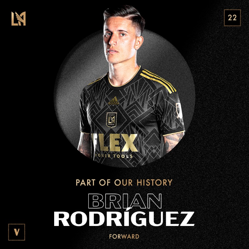 LAFC's tweet photo. Part of our History. 

📝 #LAFC transfers Brian Rodríguez to @ClubAmerica.