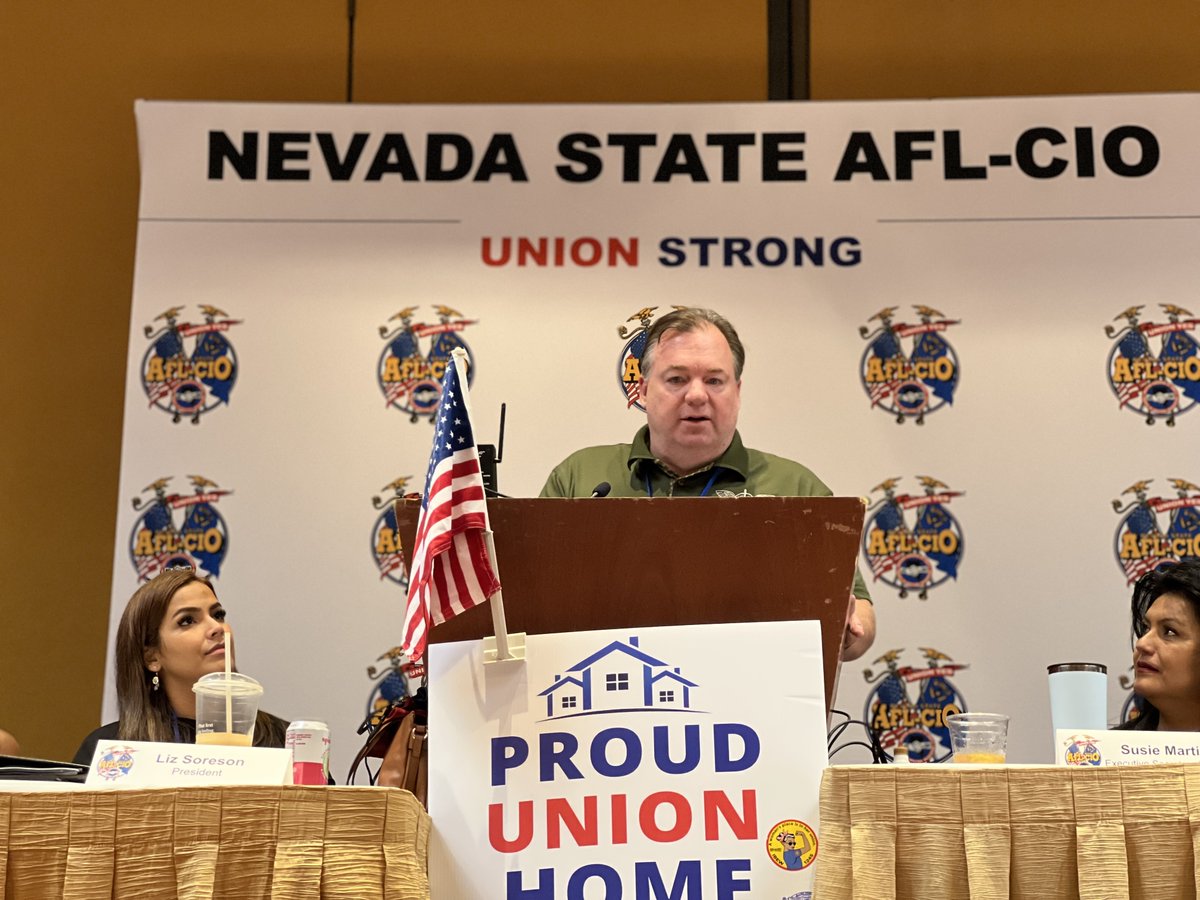 NVAFLCIO's tweet photo. Thank you to our incredible and passionate speakers for addressing the #NVAFLCIO66 Convention about the challenges and experiences that our union workers in the airline industry face on a daily basis. 

Maria Teresa Hank @TWU556
Melvin Baker TWU 555
Klarissa Principe @Twu577FA https://t.co/ELmM2KgcRo