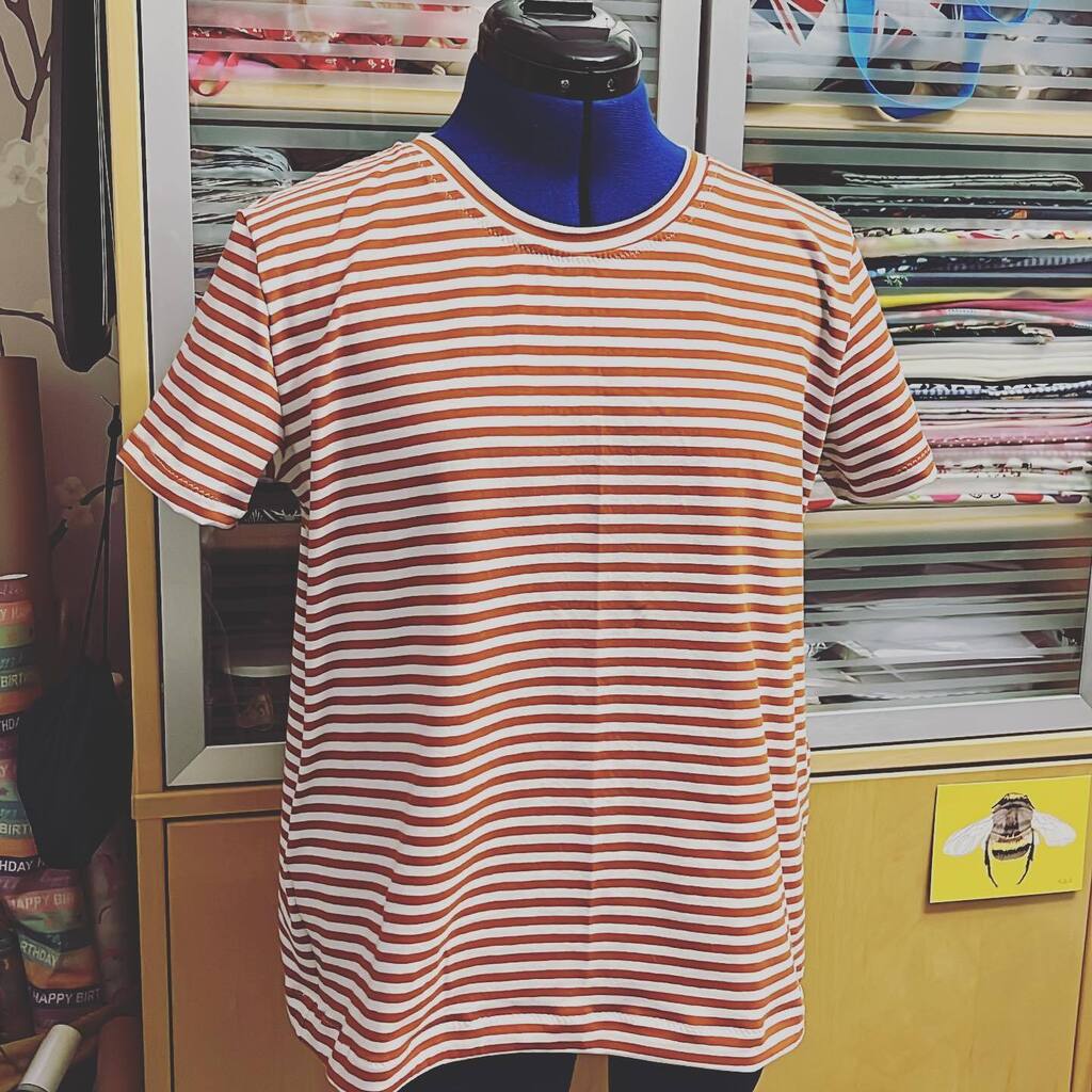 craftyguider's tweet photo. While I’ve got white thread in the machine and on the overlocker, I thought I’d get those projects that need it done next. A quick win is always a @tillybuttons #SewingTabitha which is one of my favourite t shirt patterns. I’ve made it in a mid stripe wh… https://t.co/nr9h6xURx3 https://t.co/fHyFZXGeiN