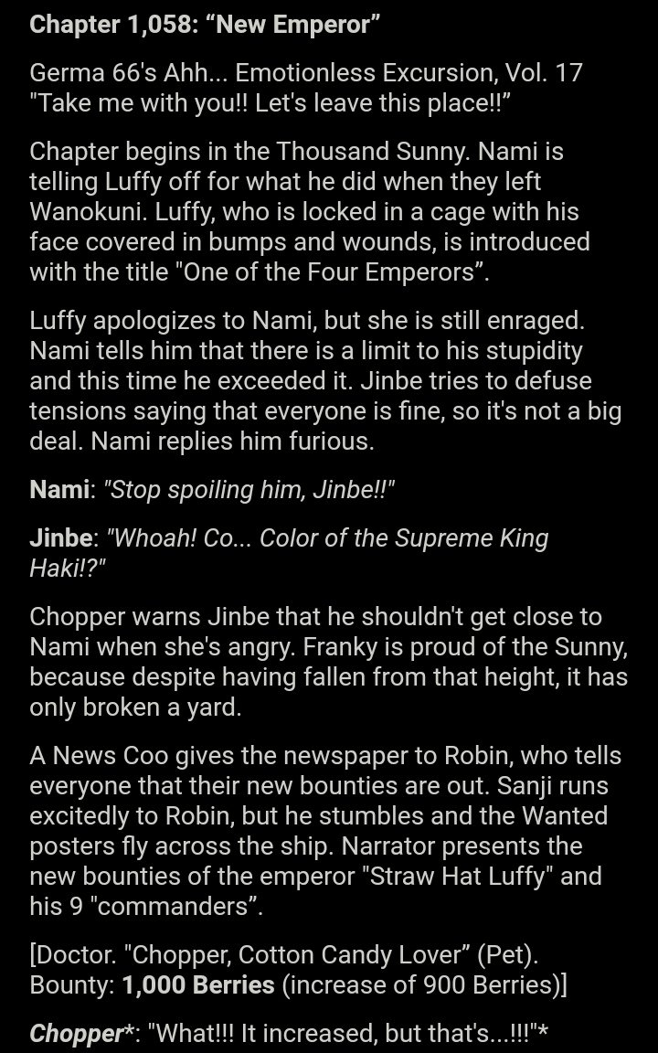 OPspoiler on X: One Piece Chapter 1058 Spoiler #ONEPIECE #ONEPIECE1058   / X