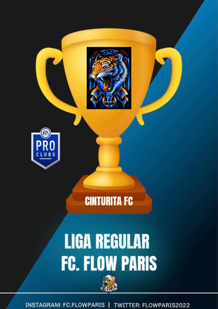 Y tenemos ya al ganador de la liga regular de nuestra primera liga de <a href="/FLOWPARIS2022/">F.C. FLOW PARIS</a> gran equipo; y grandes personas que forman este gran equipo <a href="/CinturitaFC/">Atlético onubense</a> buen trabajo y ahora defenderan ese puesto en la gran fase final 

Enhorabuena equipazo 😉🏆