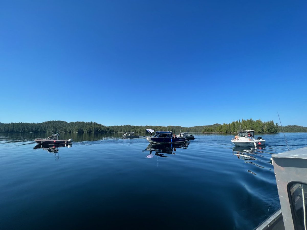 Members of the Heiltsuks' elected tribal council, Chiefs and members currently have the sports fishing boat the 'Parry' barricaded with gillnets and boats in Dunadvin Inet, Heiltsuk Territory. This is in response to the lack of respect shown by the owner while operating in