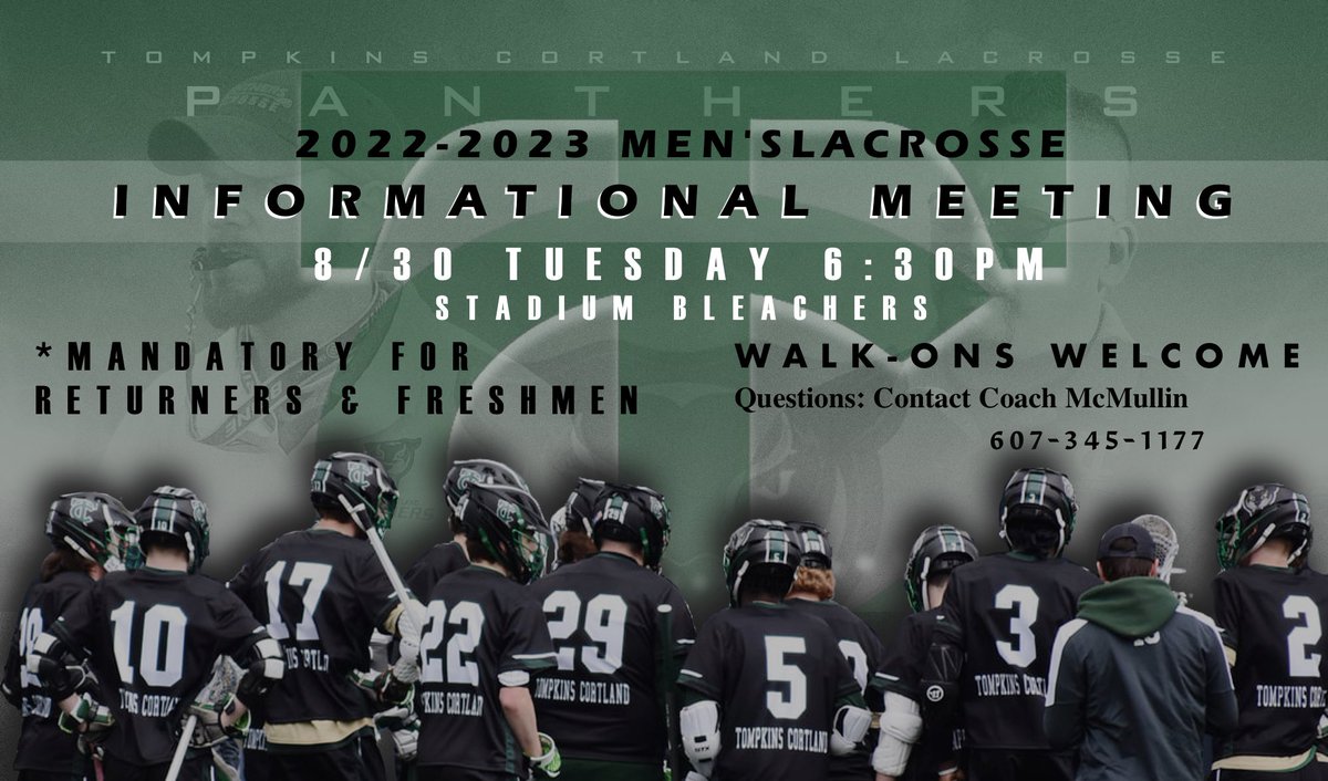 Tompkins Cortland CC Men's Lacrosse (@tcmenslax) on Twitter photo 