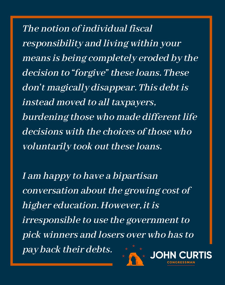 Senator John Curtis tweet media