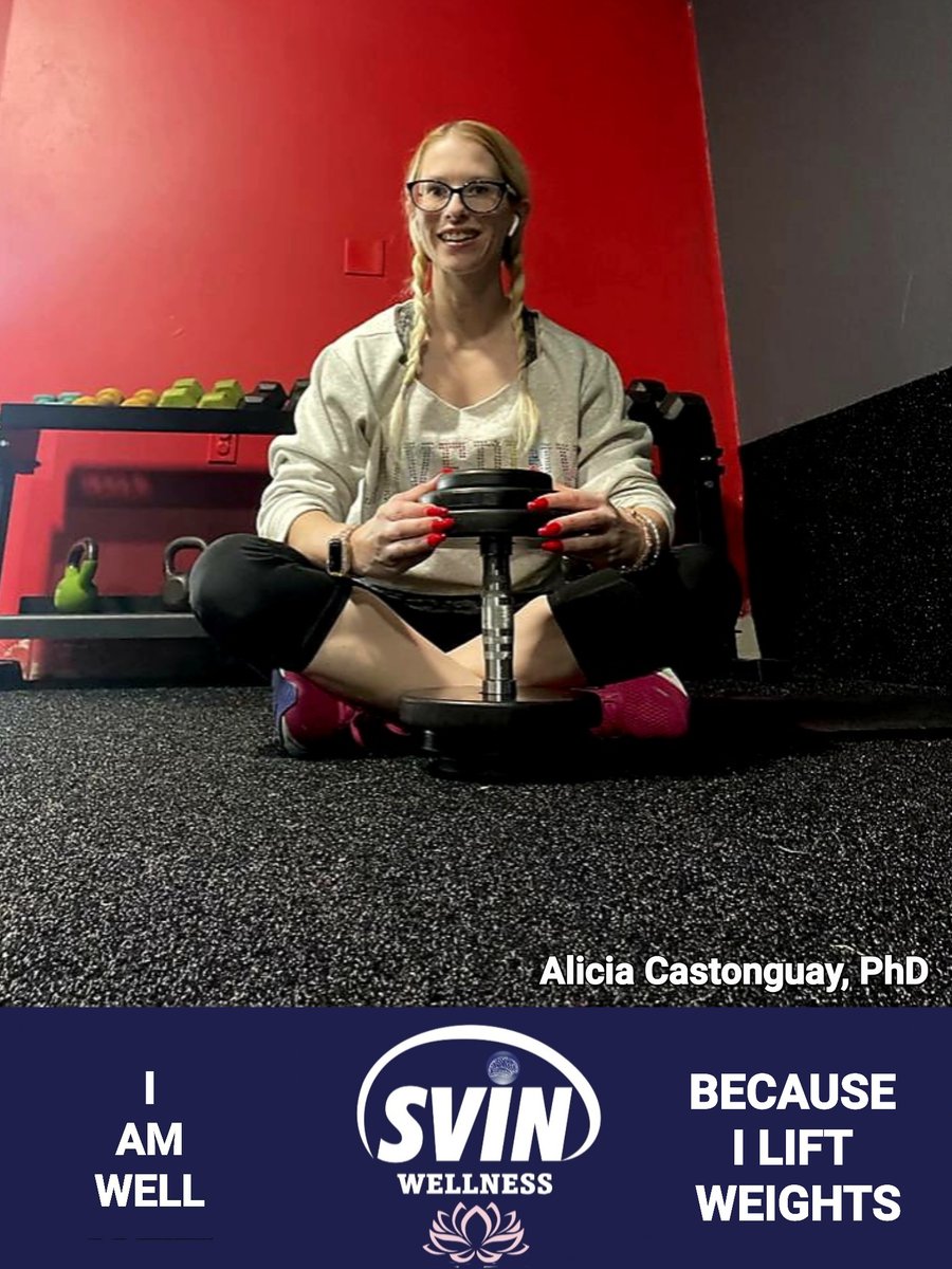 SVIN (@svinsociety) on Twitter photo Our #IAMWELL campaign continues to grow! This time with <a href="/AliciaCastongu2/">Alicia Castonguay, PhD FSVIN FAHA</a> showing how she decompresses and prioritizes her own WELLNESS at the gym! Our #IAMWELL campaign continues to grow! This time with <a href="/AliciaCastongu2/">Alicia Castonguay, PhD FSVIN FAHA</a> showing how she decompresses and prioritizes her own WELLNESS at the gym!