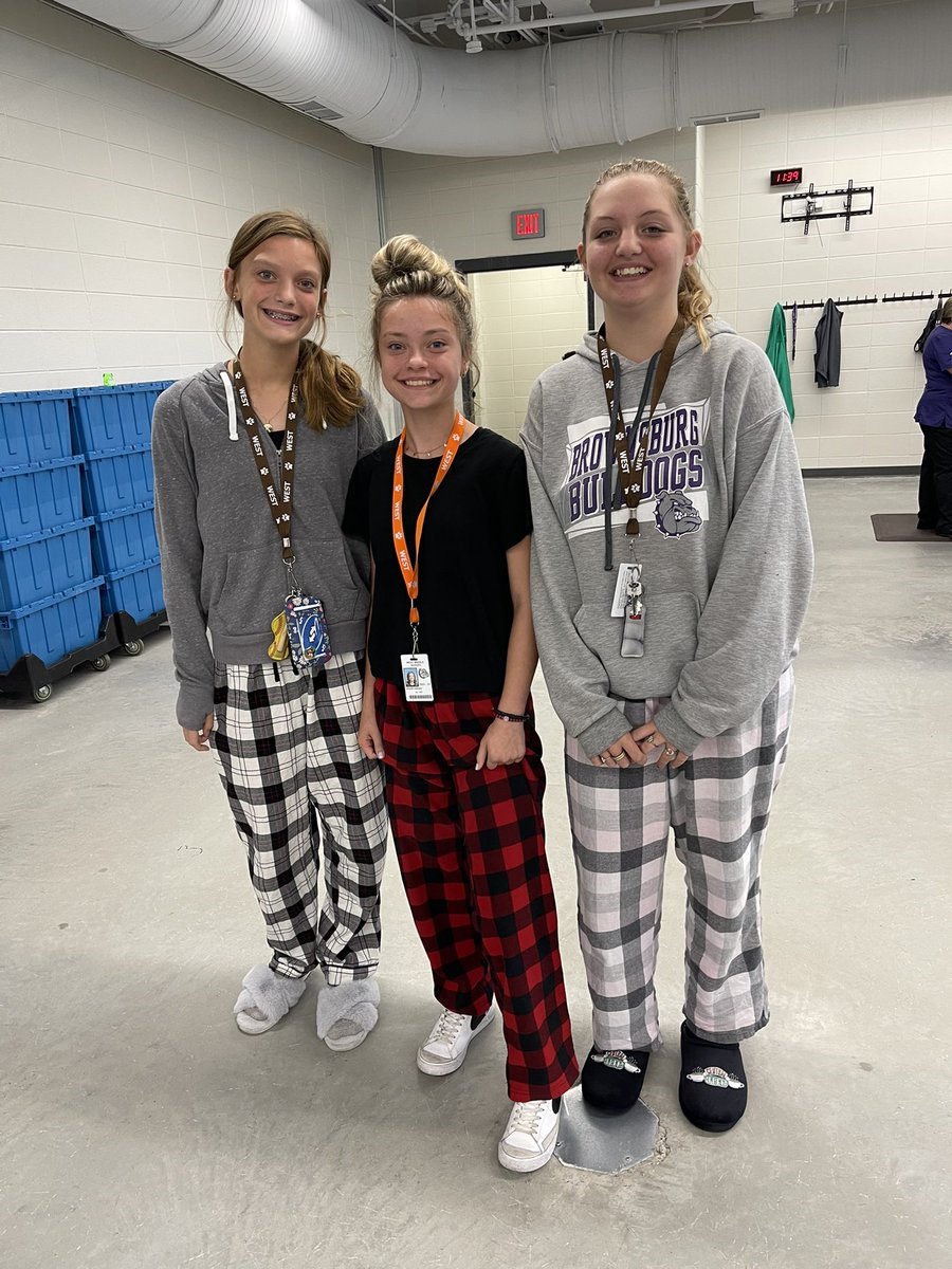 AllThingsBWMS's tweet photo. West knows how to show up for Pajama Day! #RileyWeek https://t.co/W6zNRU9LYn