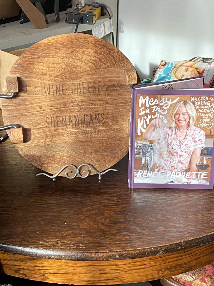 jcb75's tweet photo. Just got my copy of @ReneePaquette’s cookbook today…lost of things that excite me about it in the comments. Also…please ignore my ironically messy kitchen https://t.co/SXW4kf5Dsp