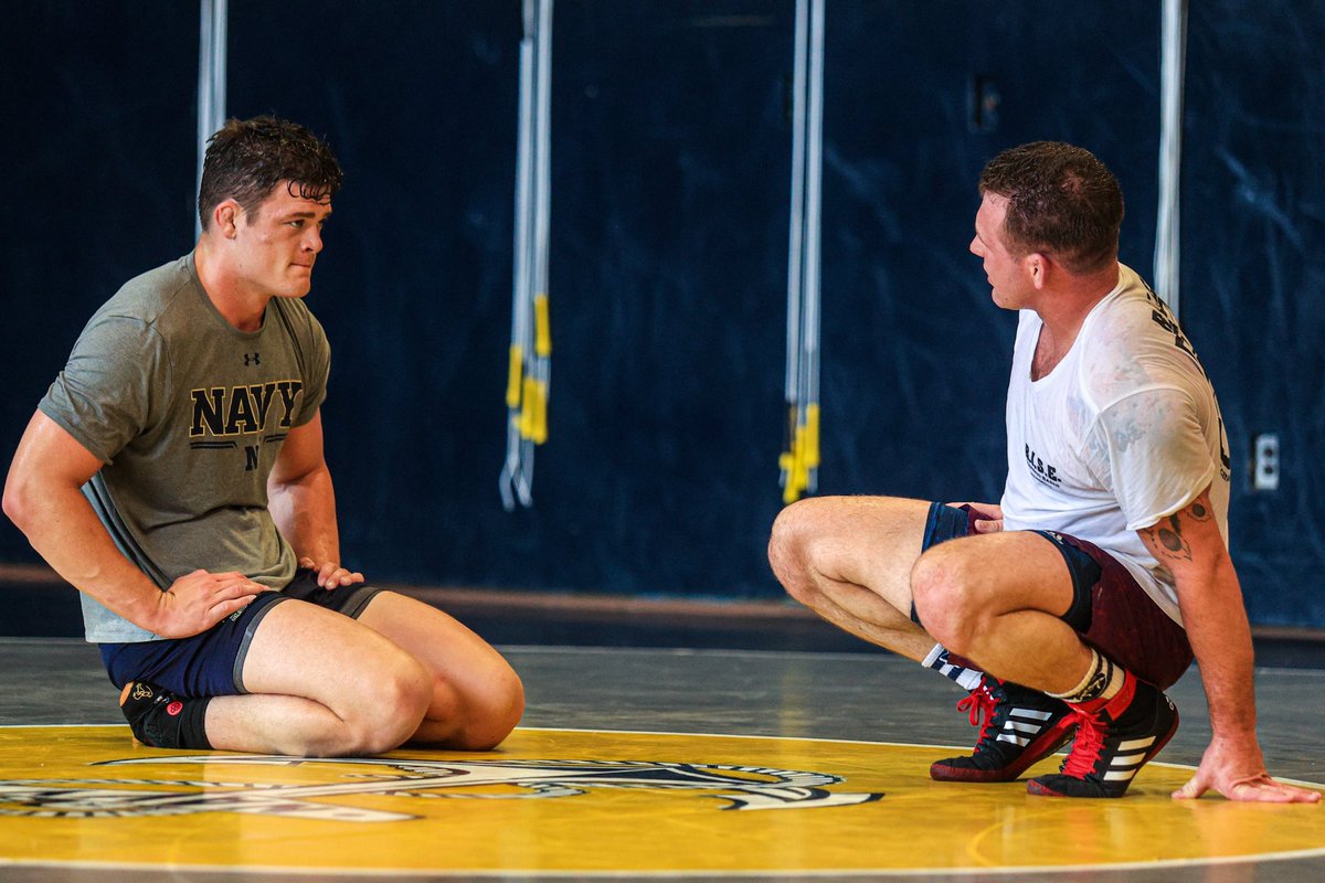 NavyWC's tweet photo. Afternoon roll between the team captain and the Olympian!
#GoNWC https://t.co/xjQNgjQgN3