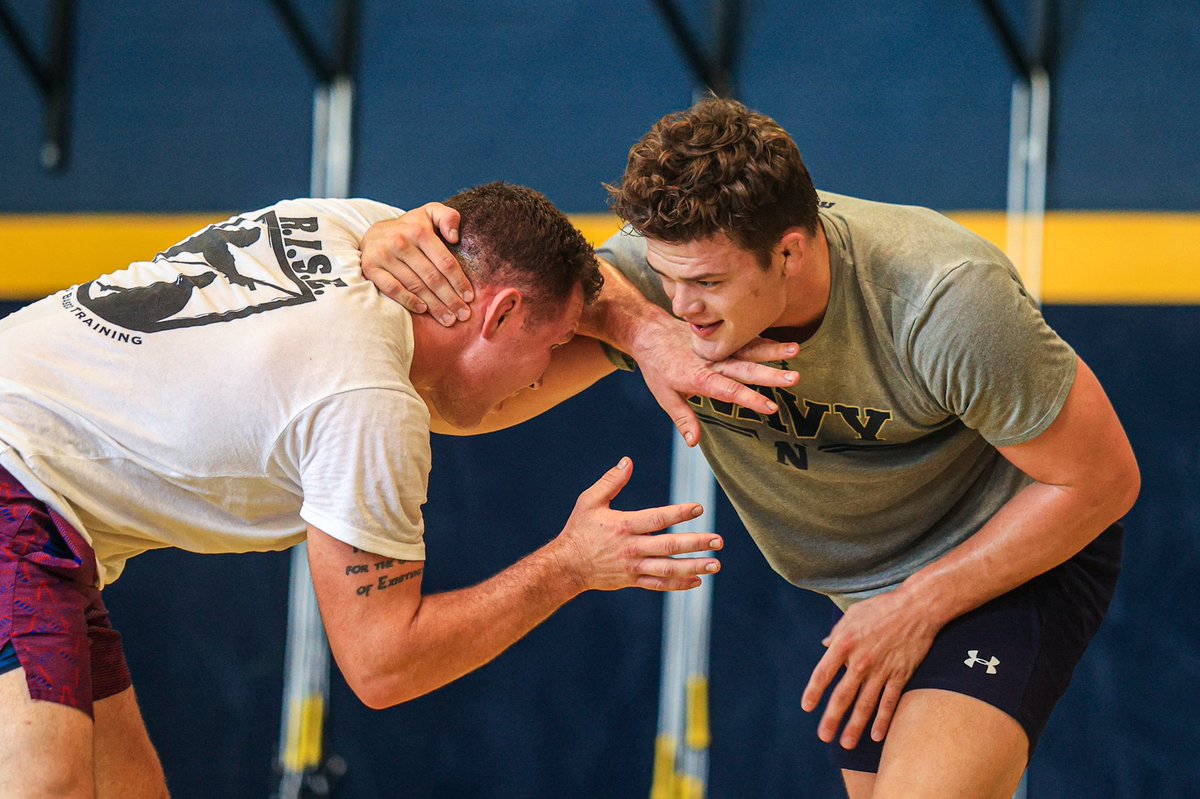 NavyWC's tweet photo. Afternoon roll between the team captain and the Olympian!
#GoNWC https://t.co/xjQNgjQgN3