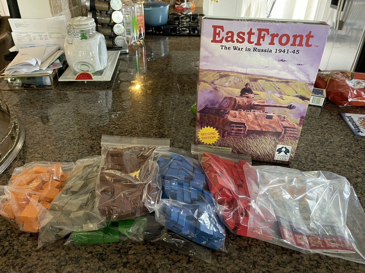 AU_oleary's tweet photo. Time for an interesting check in / mishmash of gaming! #eastfront and #wizardkings by #columbiagames , #horseandmusket by @hollandspiele , #ShoresofTripoli by @fortcircle (plus dark and stormy!) and some #EastTexasUniversity for #savageworlds https://t.co/mJzboNTt07
